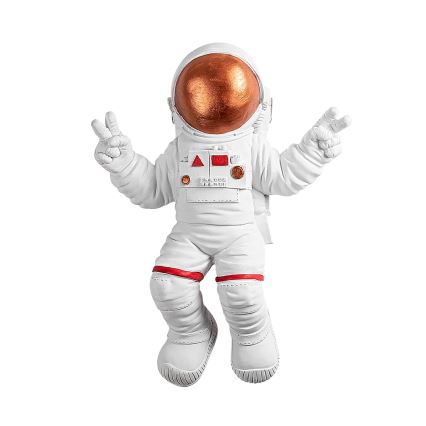 Väggdekoration 47x35 cm astronaut koppar