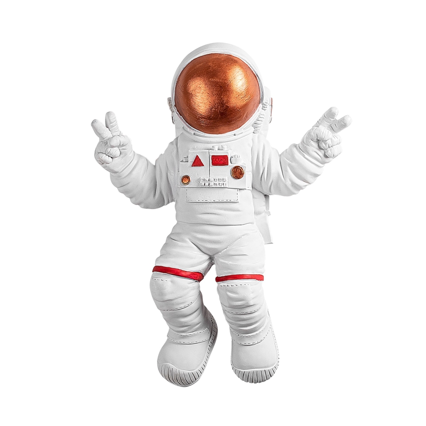 Väggdekoration 47x35 cm astronaut koppar