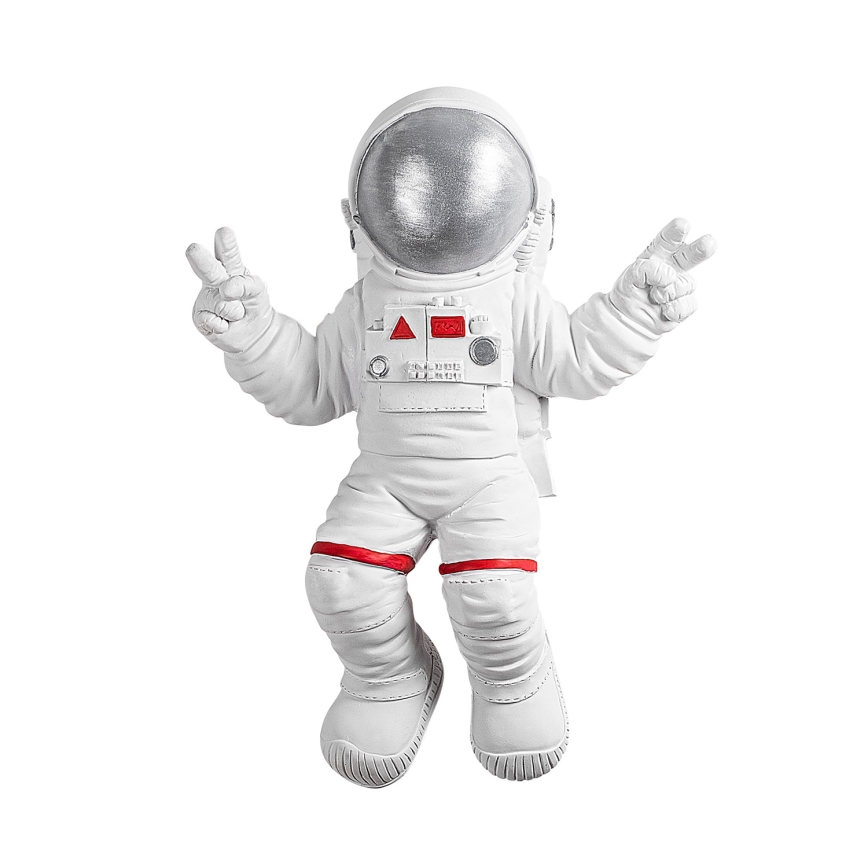 Väggdekoration 47x35 cm astronaut silver
