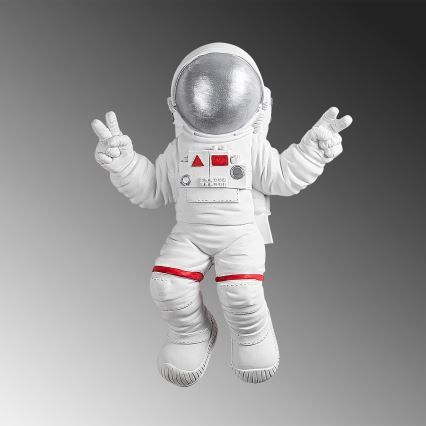 Väggdekoration 47x35 cm astronaut silver