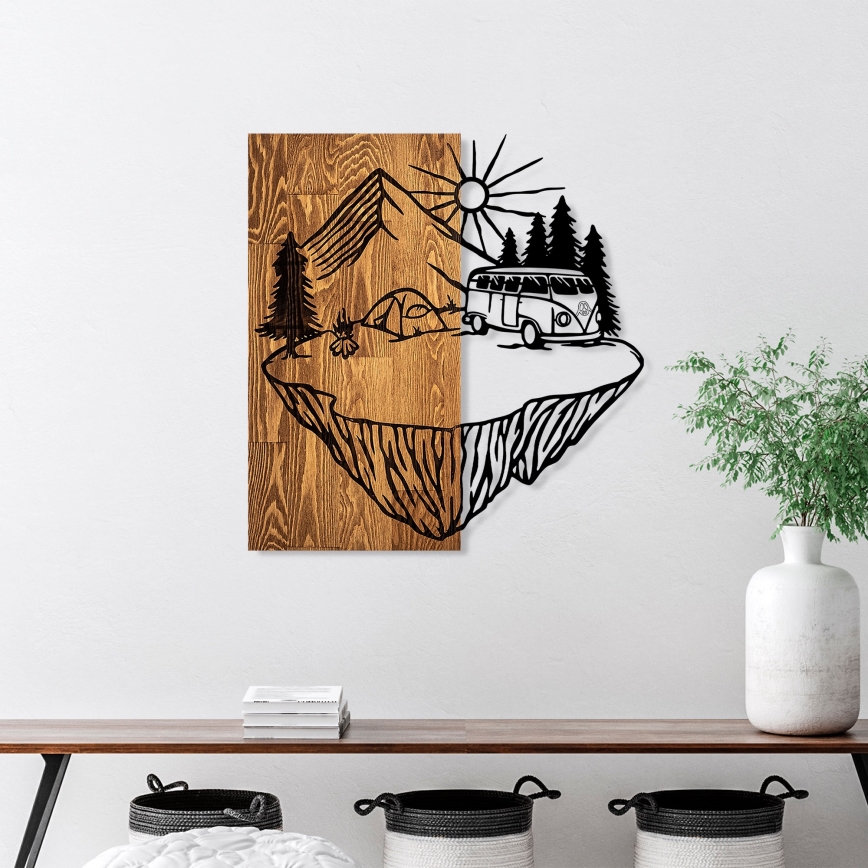 Väggdekoration 54x57 cm camping