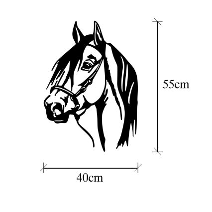 Väggdekoration 55x40 cm horse