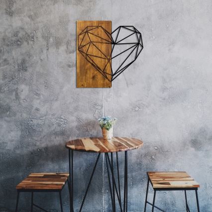 Väggdekoration 58x58 cm hjärta