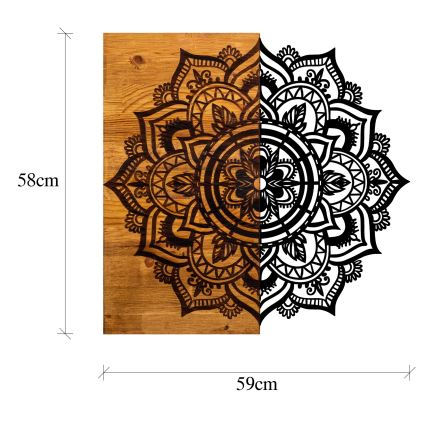 Väggdekoration 59x58 cm mandala