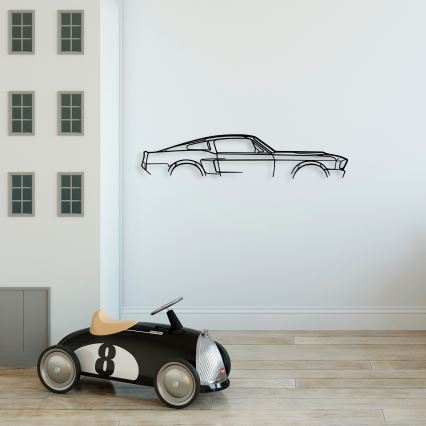 Väggdekoration 70x15 cm car metall