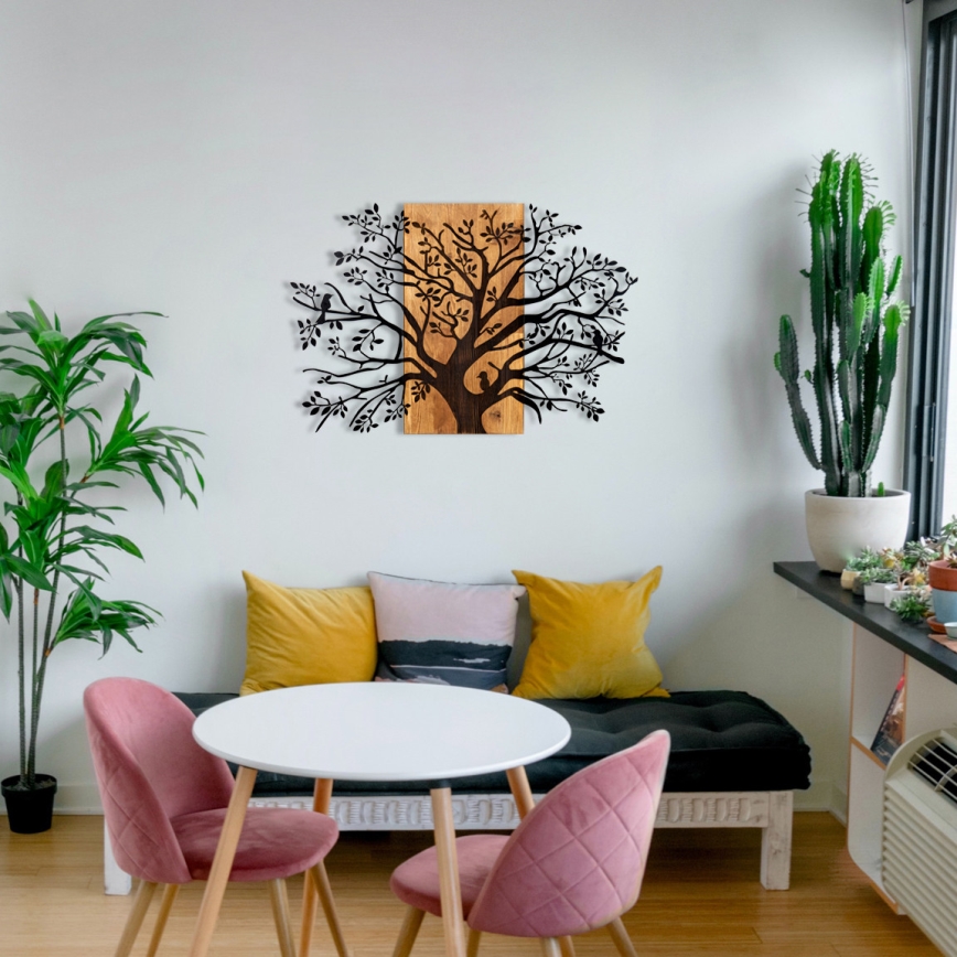 Väggdekoration 85x58 cm trä