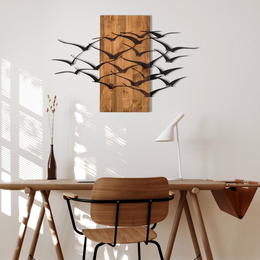 Väggdekoration 86x58 cm fåglar