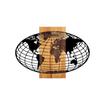 Väggdekoration 87x58 cm globe