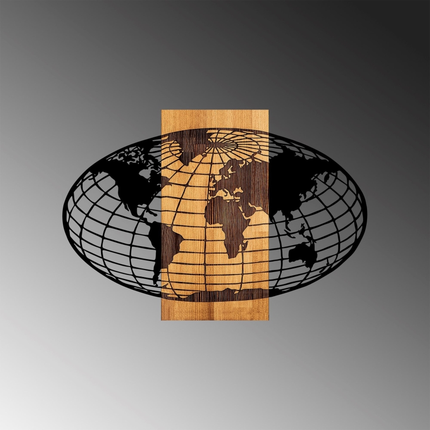 Väggdekoration 87x58 cm globe