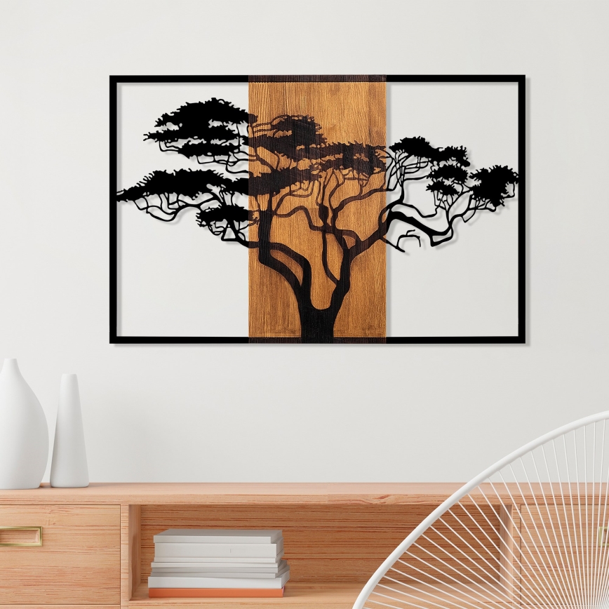 Väggdekoration 90x58 cm trä