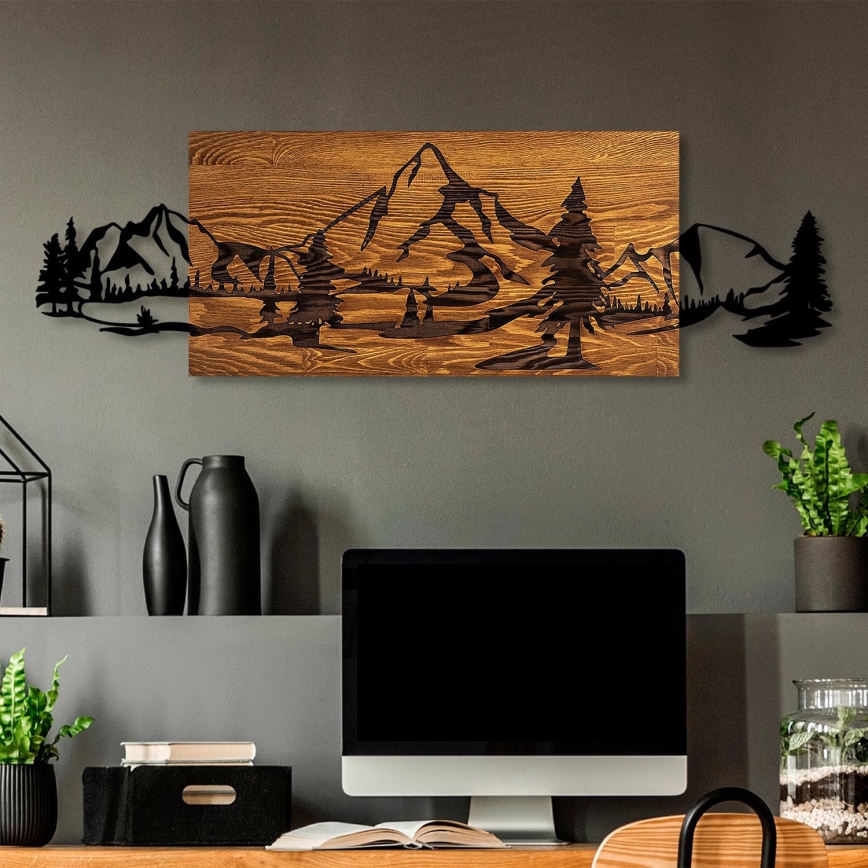 Väggdekoration 93x29 cm berg