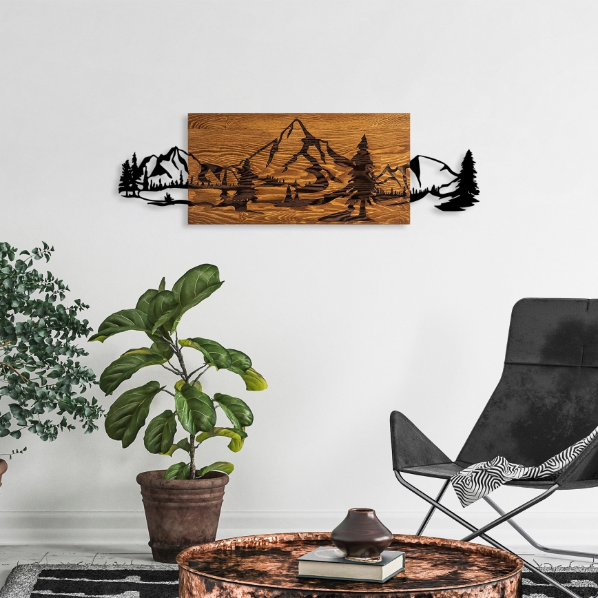 Väggdekoration 93x29 cm berg