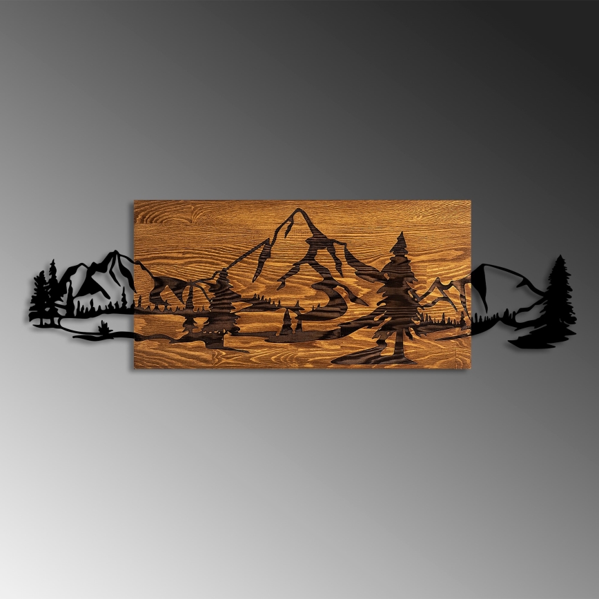 Väggdekoration 93x29 cm berg