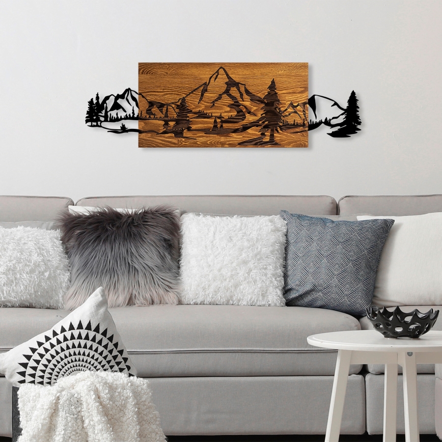 Väggdekoration 93x29 cm berg