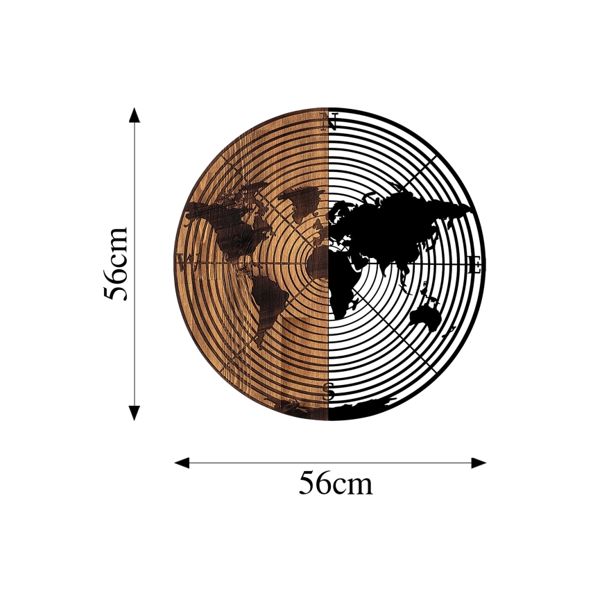 Väggdekoration diameter 56 cm karta