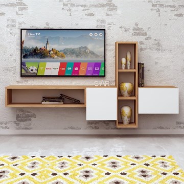 Väggenhet KUMKUAT 70x160 cm brun/vit