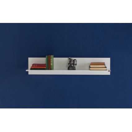 Vägghylla 25x120 cm vit