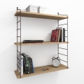 Vägghylla ARMONI 85x72 cm beige/svart