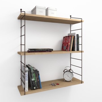 Vägghylla ARMONI 85x72 cm beige/svart