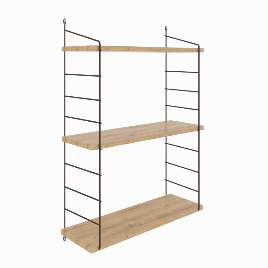 Vägghylla ARMONI 85x72 cm beige/svart