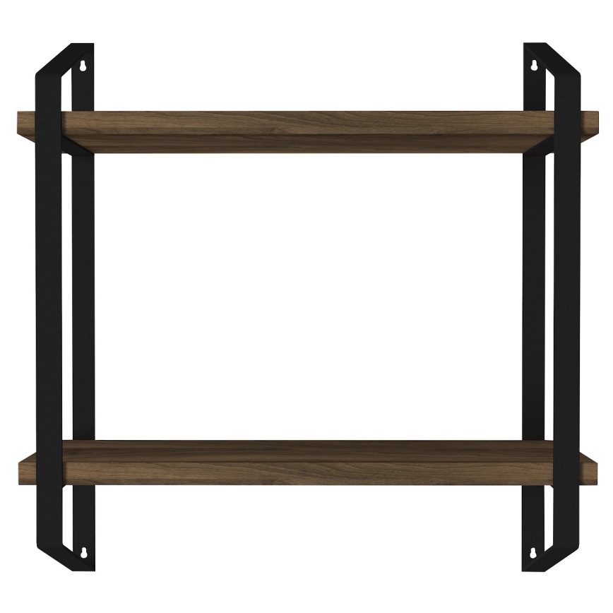 Vägghylla ARNO 47x45 cm brun/svart