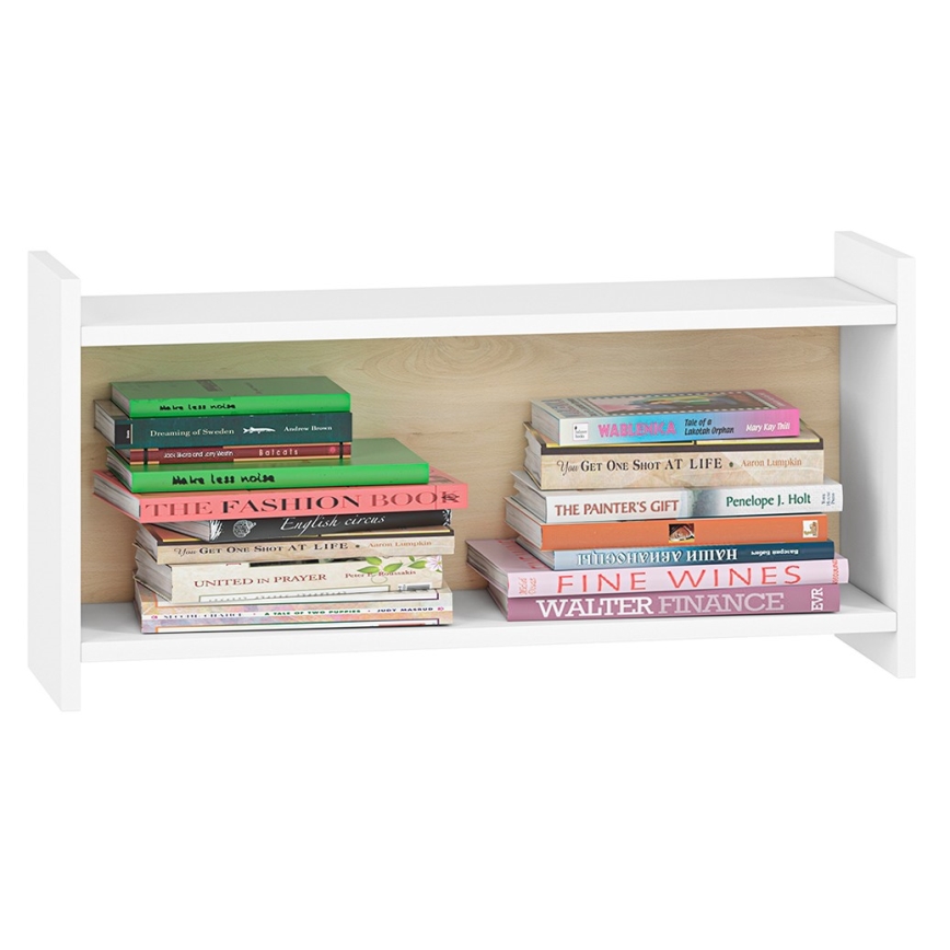 Vägghylla för barn BUBO 35x72 cm vit/beige