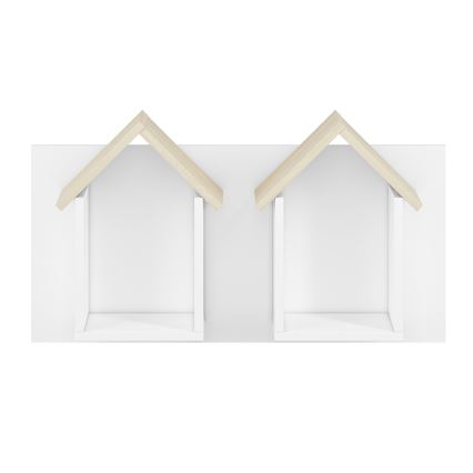 Vägghylla för barn BUBO 45x80 cm vit/beige