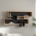 Vägghylla KAREN 120x72,2 cm brun/antracit