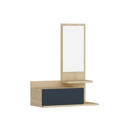 Vägghylla med en mirror ROZELLA 90x60 cm beige/antracit