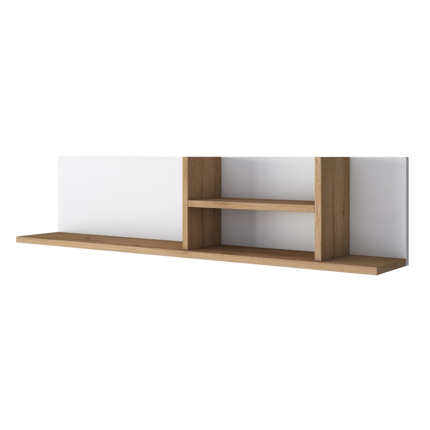 Vägghylla RANI 120x25 cm beige/vit