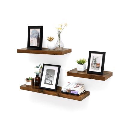 Vägghylla SHELFY brun