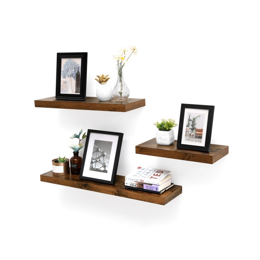 Vägghylla SHELFY brun
