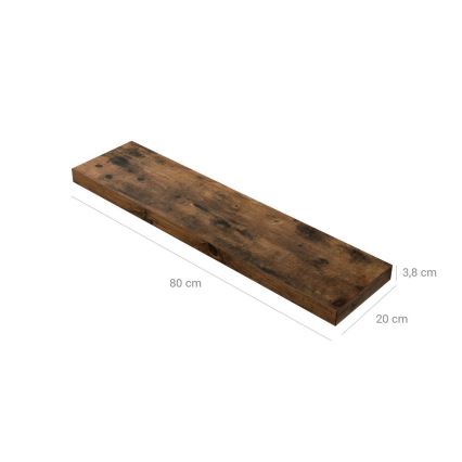Vägghylla SHELFY brun