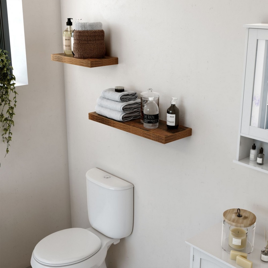 Vägghylla SHELFY, brun