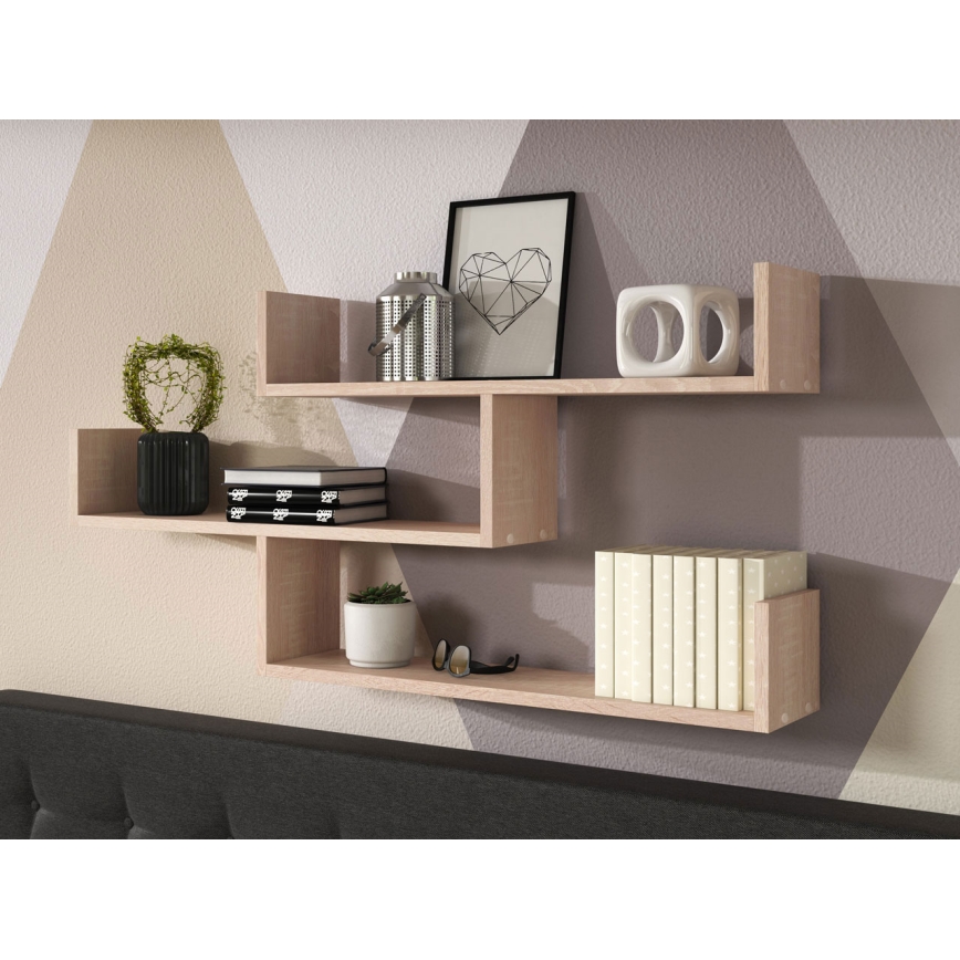 Vägghylla TRIO 55x119 cm beige