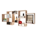 Vägghylla TRIO 65x161 cm beige
