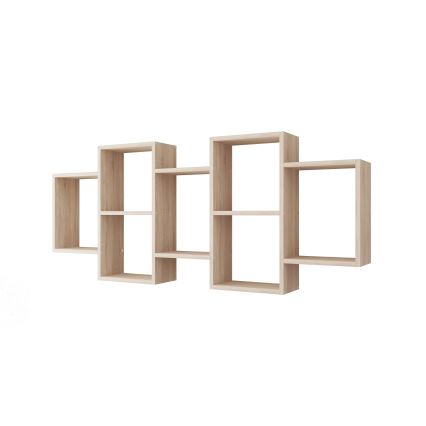 Vägghylla TRIO 65x161 cm beige