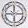Väggklocka 1xAA diameter 60 cm svart/beige