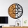 Väggklocka diameter 56 cm 1xAA trä/metall