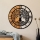 Väggklocka diameter 56 cm 1xAA trä/metall
