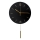 Väggklocka med pendel diameter 30 cm 1xAA svart/guld