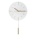 Väggklocka med pendel diameter 30 cm 1xAA vit/guld