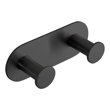 Väggkrok 11,5x4,5 cm rostfritt stål/svart