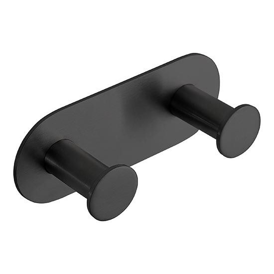 Väggkrok 11,5x4,5 cm rostfritt stål/svart