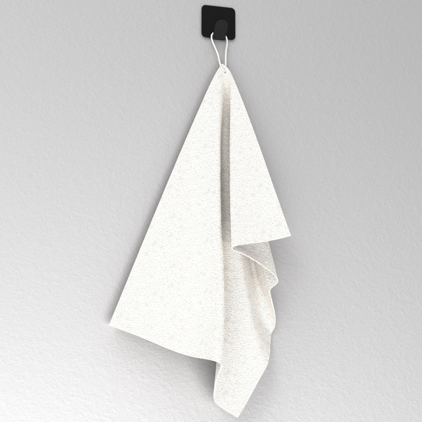 Väggkrok 4x4 cm svart