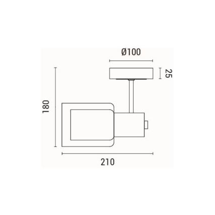 Vägglampa 1xE14/15W/230V