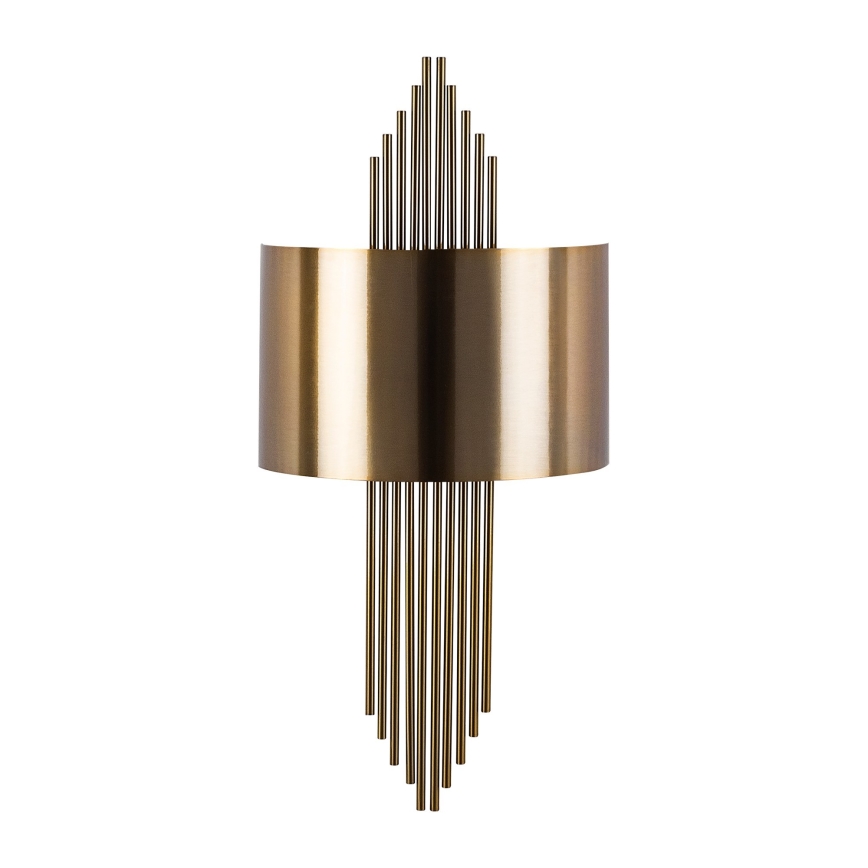 Vägglampa  1xE27/40W/230V gyllene /koppar