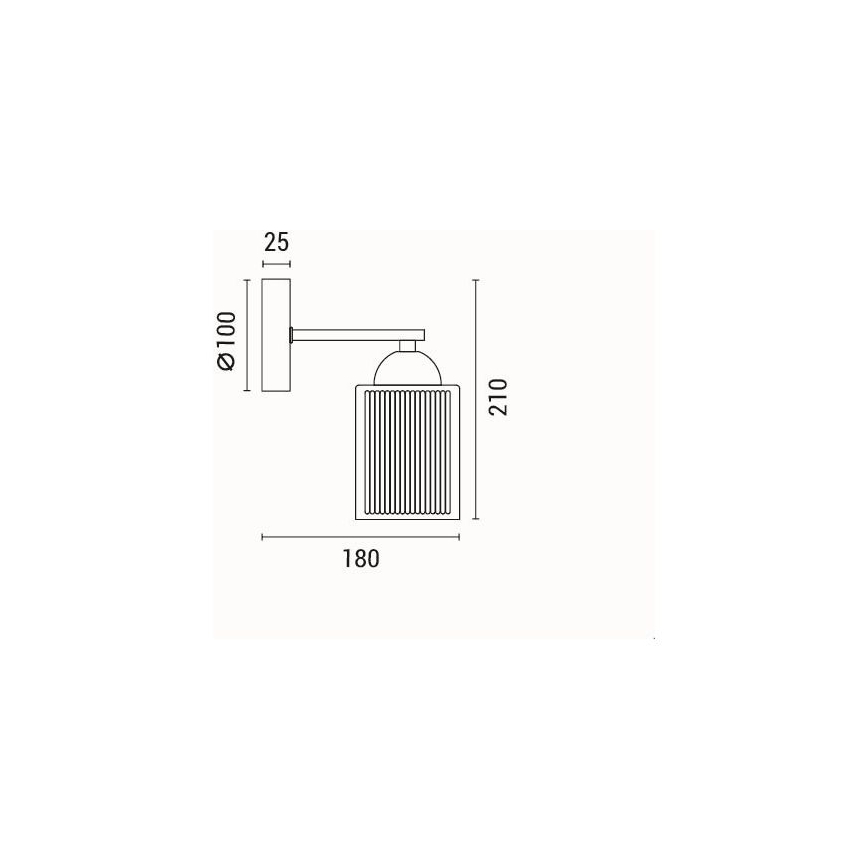 Vägglampa 1xE27/60W/230V
