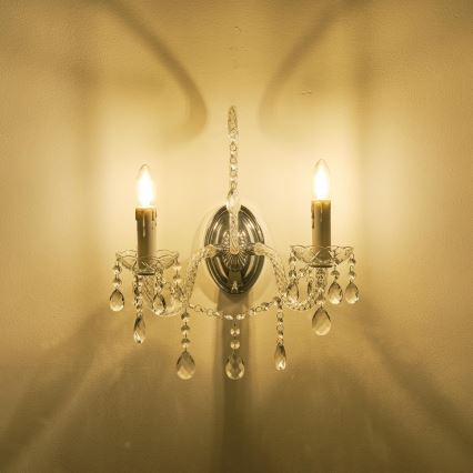 Vägglampa 2xE14/15W/230V