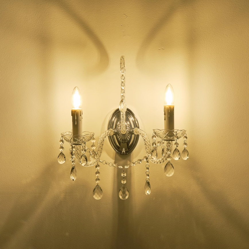Vägglampa 2xE14/15W/230V